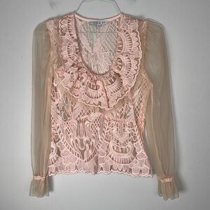 Story On Pink Lace Small Blouse